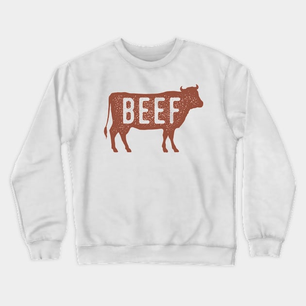 Beef Inspired BBQ Design Crewneck Sweatshirt by TeddyTees